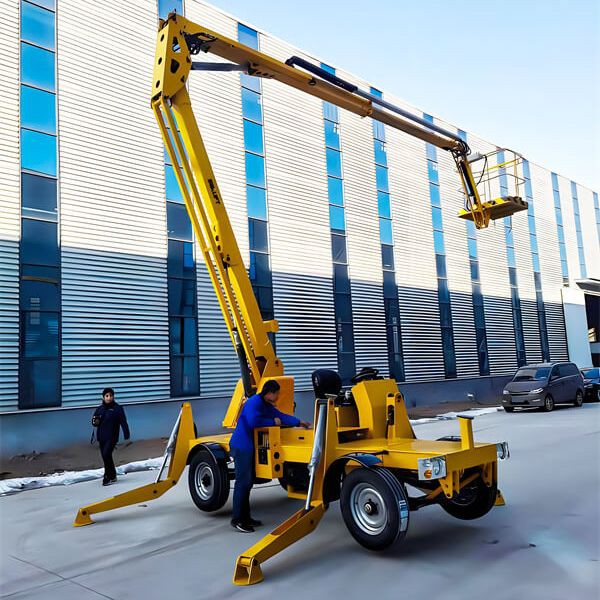 Elevador de pluma remolcable autopropulsat